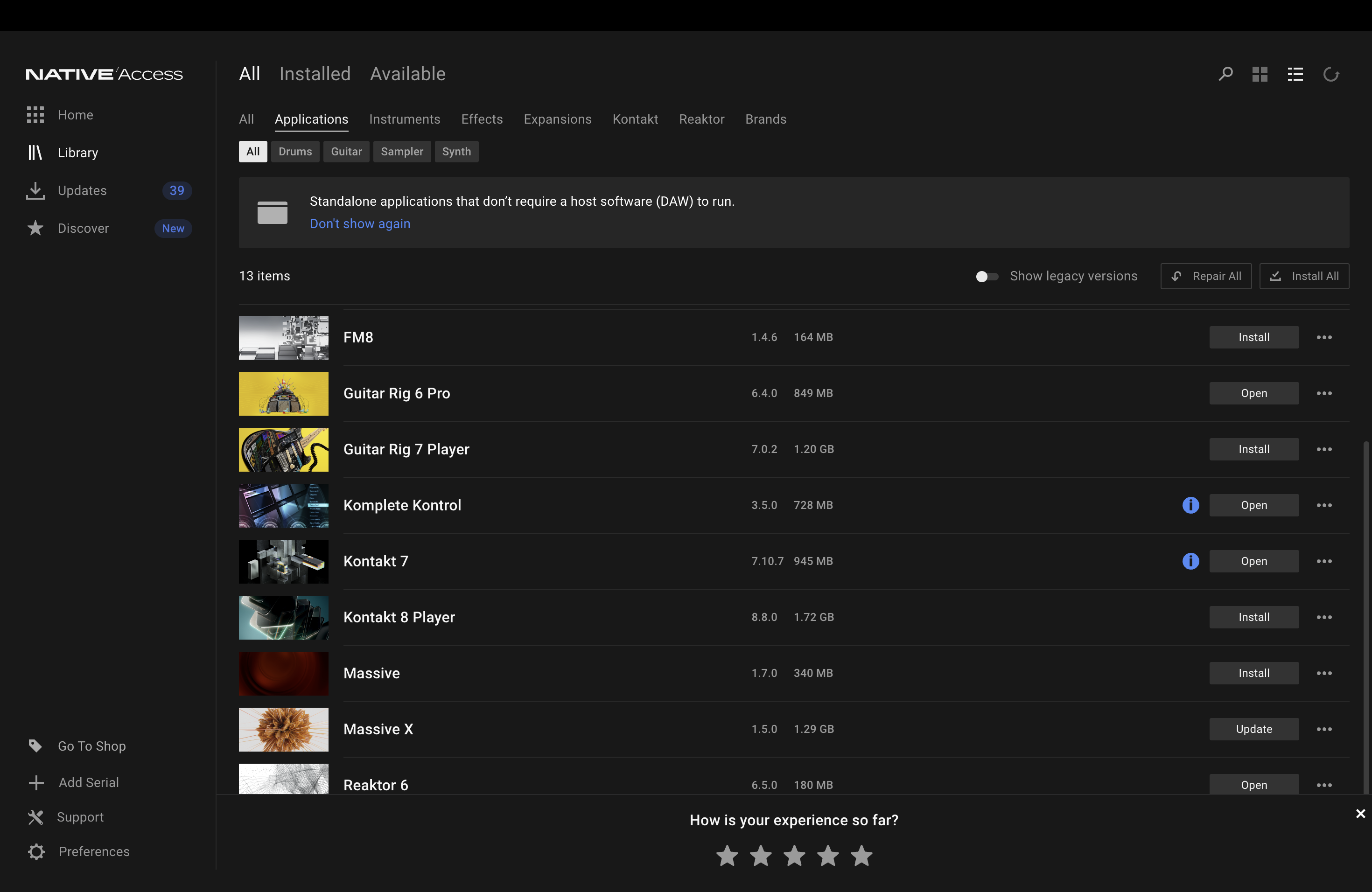 Native Instruments Komplete Standard 14
